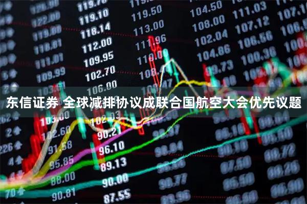 东信证券 全球减排协议成联合国航空大会优先议题