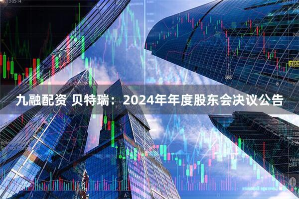 九融配资 贝特瑞：2024年年度股东会决议公告